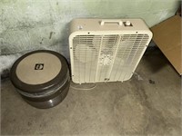 Box fan, & Sears humidifier