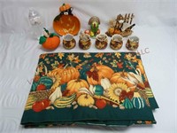 Fall & Halloween Decor & Fabric Tablecloth