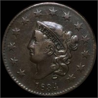 1834 Coronet Head Large Cent LIGHTLY CIRCULATED