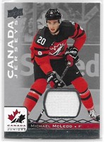 Michael Mcleod Team Canada Jersey card