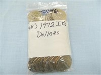 (48) 1972 Ike Dollars
