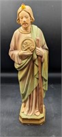 Vintage Saint Jude Statue Plaster