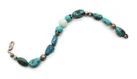 S.W. / N.A. Turquoise & Bead Bracelet