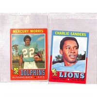 (2) 1971 Topps Football Rookie Cards