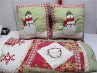 Snowman Pillows & Throw
