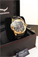 Aquaswiss 18k Gold Plated Stainless Steel