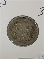 1865 THREE CENT NICKEL