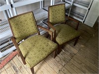 Mid-Century Monteverdi-Young Walnut Arm Chairs