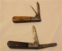 2 Russell Barlow Pocket Knives - Arched 2 Blade /