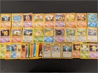 Lot of Base Set Pokemon Cards w/Holos Machamp 1st