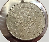 1871-1971 Canadian $1Coin British Columbia.