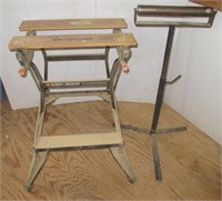 Black and Decker Workmate 200 with rolling stand.