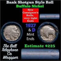 Buffalo Nickel Shotgun Roll in Old Bank Style 'Bel