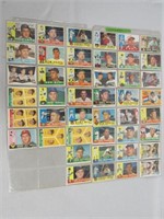 (66) 1960 TOPPS BB CARDS: