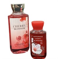 (2) Bath & Body Works Cherry Blossom  Shower Gel