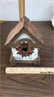 Wood/metal birdhouse
