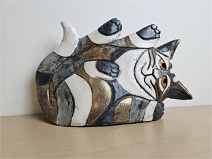 eleanor madonic pottery cat
