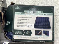 Quest queen air bed with coil beam construction