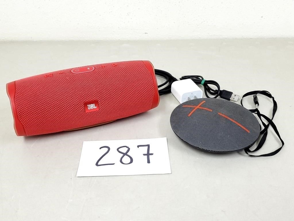 JBL Charge 4 & UE Roll Portable Bluetooth Speakers