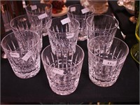 Eight Waterford crystal 3 1/2" high tumblers,