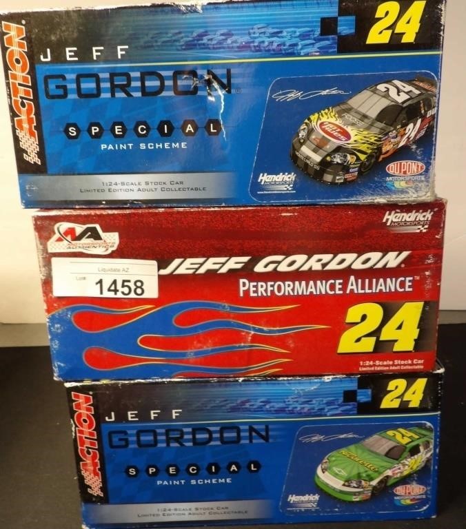 3x Jeff Gordon  Die Cast Racing Cars
