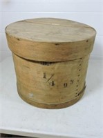 Antique wood cheese box