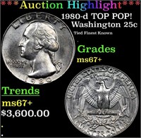 ***Auction Highlight*** 1980-d Washington Quarter