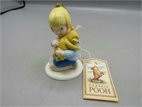 Adorable Christopher Robin with Winnie figure!