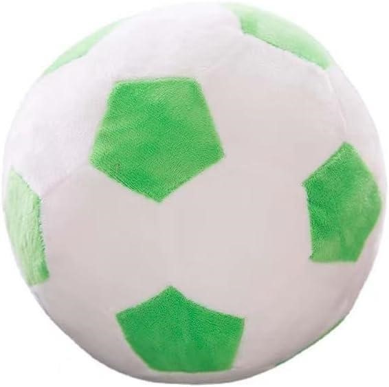 2PC Green-White Plush Soccer Balls x2