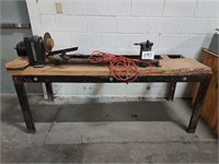 craftsman lathe mounted on live edge wood