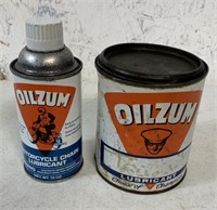 2 Oilzum Lubricant cans