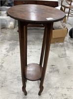 Vintage Mahogany Two Tier Plant Stand