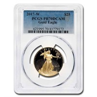 2017-w 1/2 Oz American Gold Eagle Pr-70 Pcgs