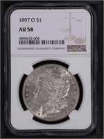 1897-O $1 Morgan Dollar NGC AU58