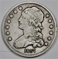 1837 Bust Quarter VF Grade