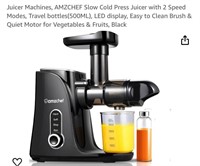 Juicer Machines, AMZCHEF Slow Cold Press Juicer