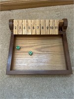 Wooden dice game