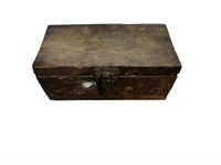 Vintage wooden box with washers
