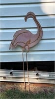 36" metalart/yard art Flamingo