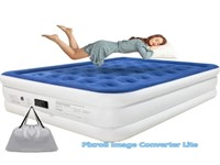 Queen Sz Q, 18in, Air Mattress with Built-in-Pump,