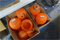 2 boxes Halloween pumpkin plastic buckets