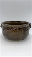 Stoneware Pottery Bowl Artist Signed Peg