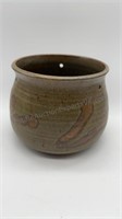 Stone Pottery Planter w Holes For Hanging Artist