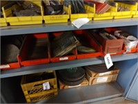 shelf with sanding disc, abrasive cut off wheels