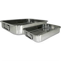 Excelsteel  4 Piece All In One Lasagna Pan And Roa