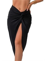 Large size GORGLITTER Women's Twist Swimsuit Wrap