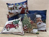 5- Christmas throw pillows