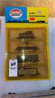 Model power, train accessories in package