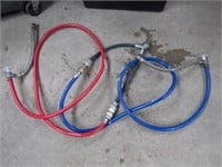 Washing machine water hose connectors