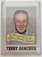 1970-71 OPC Terry Sawchuk Memorial Card